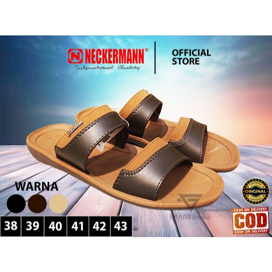 Neckermann Neckerman Sandal Slop Slide pria Karet Lentur Nyaman Kuat Casual Terlaris Original