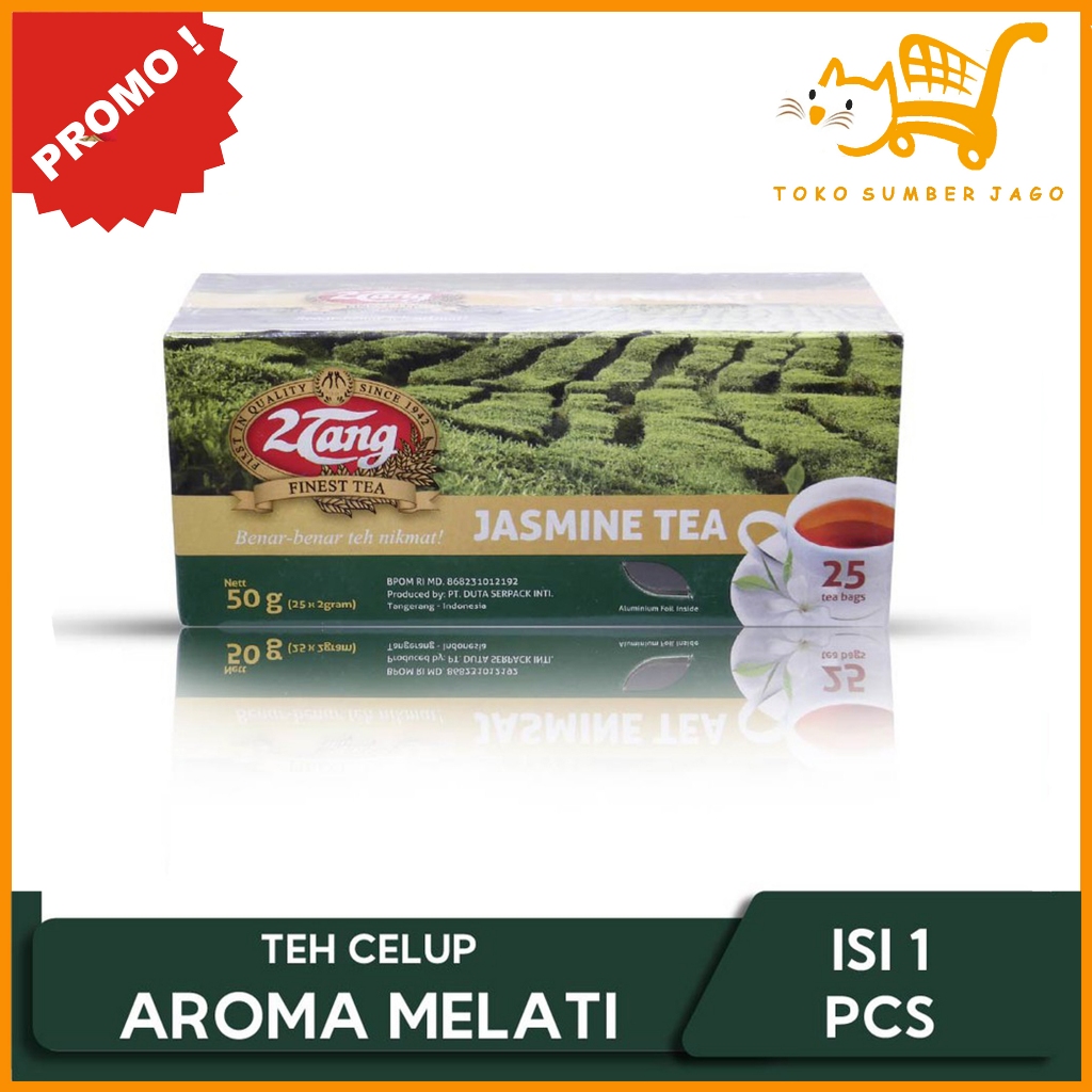 

2Tang Jasmine Tea Reguler 50gr [1 box @25 kantong/ 2 gr]