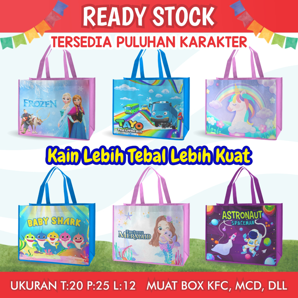 

(ES) EB9565 20X25X13 TAS ULTAH TERLARIS/ TAS LABUBU ULANG TAHUN / TAS READY STOK GOODIE BAG BINGKISAN SOUVENIR ANAK LANDSCAPE