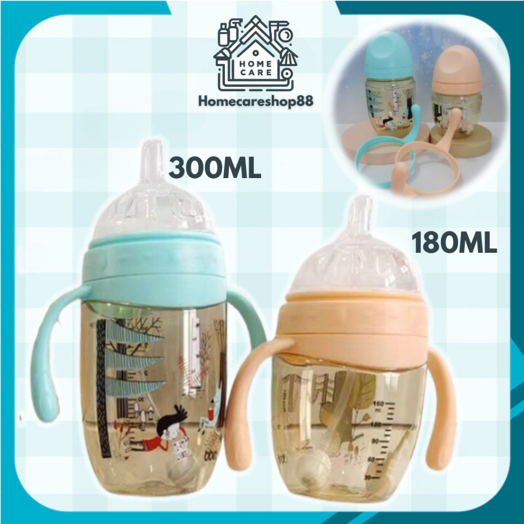 Botol Susu BBET/ Bahan PPSU / 180ml & 300ml / Super Wide Neck / Botol Susu Leher Lebar Bbet Super Wi