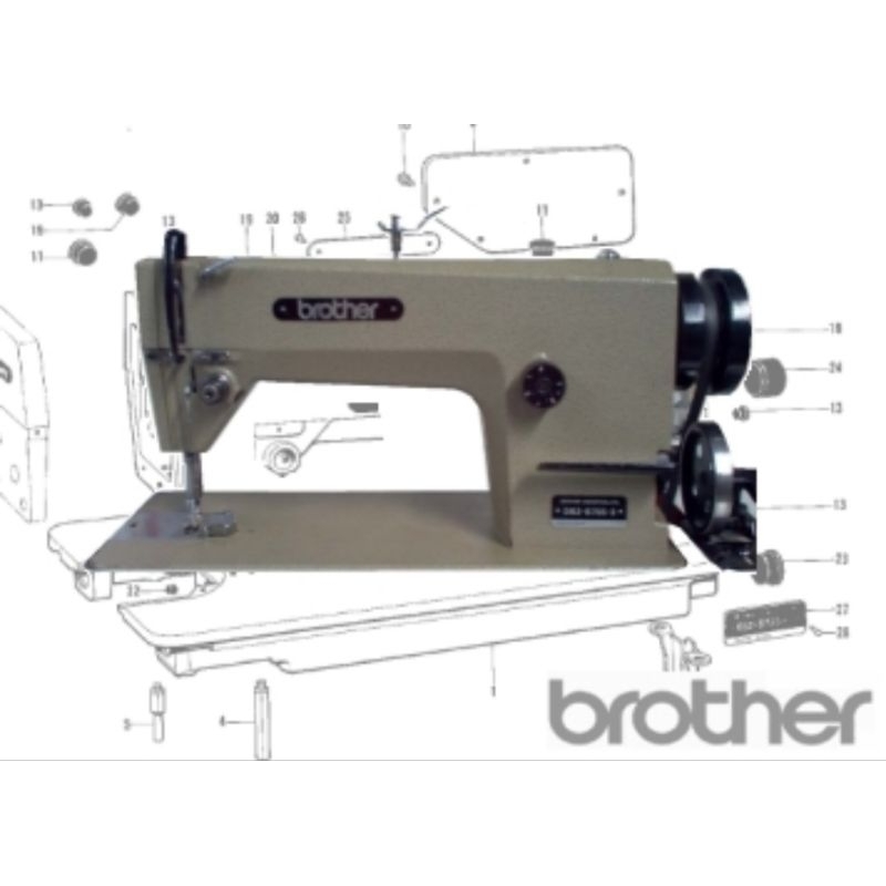 Brother Mesin Jahit Industri DB2-B735-3 Bekas | Industrial Sewing Machine