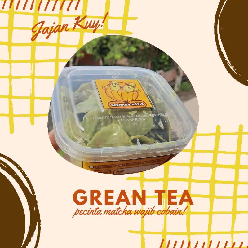

Gedhang Asyik Lumer di Lidah varian Greentea