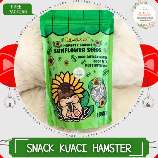 

KUACI SUN FLOWER SEEDS Snack Cemilan Hamster Freshpack Biji Bunga Matahari - 150gr