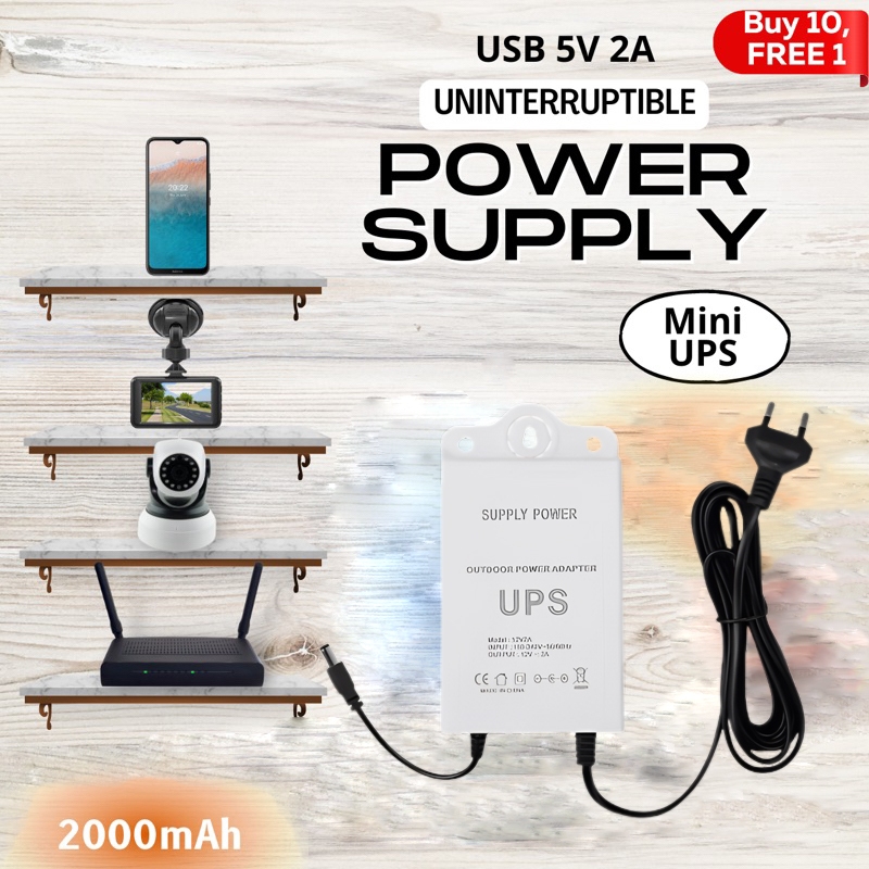 Mini UPS 12V2A/ups Cctv/ups Router/ups Router Wifi/ups Wifi Router Wifi/ups Modem/ups Modem Wifi