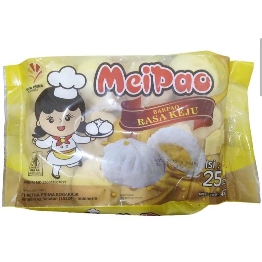 

Mei Pao Bakpao rasa keju isi 25