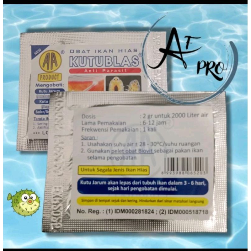 AKARI AA KUTUBLAS 2GR OBAT IKAN ANTI KUTU ANTI BAKTERI PARASIT