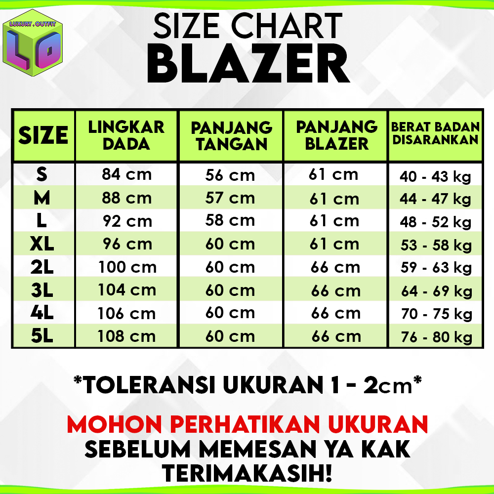 BEST SALE JAS BLEZER WANITA KERJA KANTOR CEWE POLOS DEWASA ANAK JAKET BLAZER GURU SANTRI PONDOK