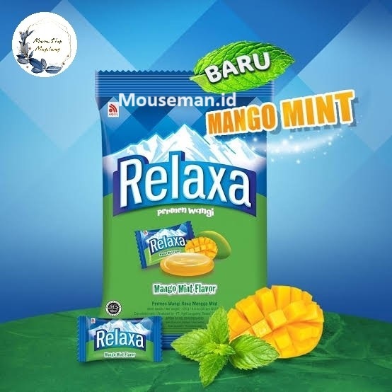 

Mouseman - Permen Relaxa Wangi Pack Rasa Mango Mint Flavor Mangga 125gr