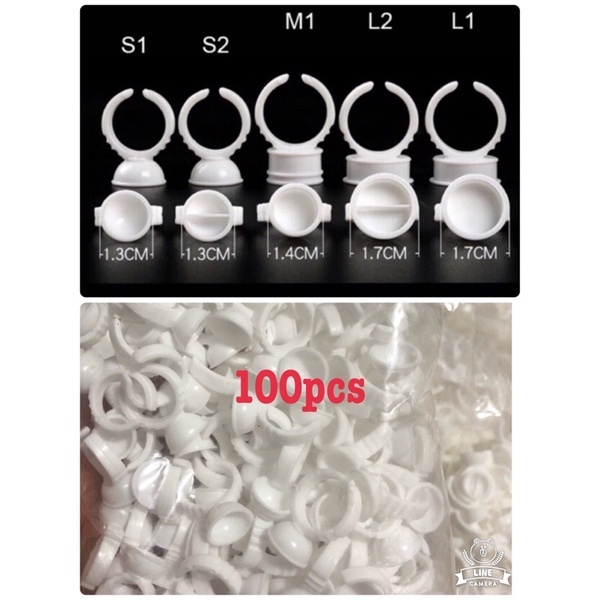 

1Pack Ring Glue Putih Isi 100pcs