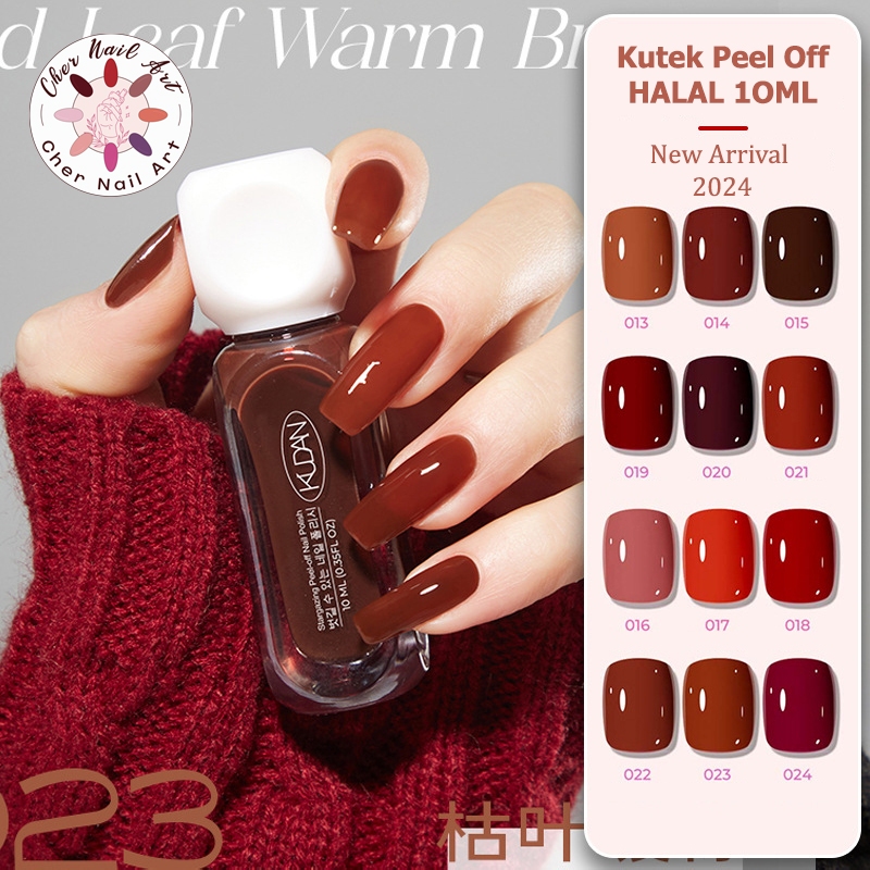 Kutek Halal Peel Off / Kutek Halal 10ml / Kutek Bisa Dikupas Kutek Muslimah Sholat / Cat Kuku