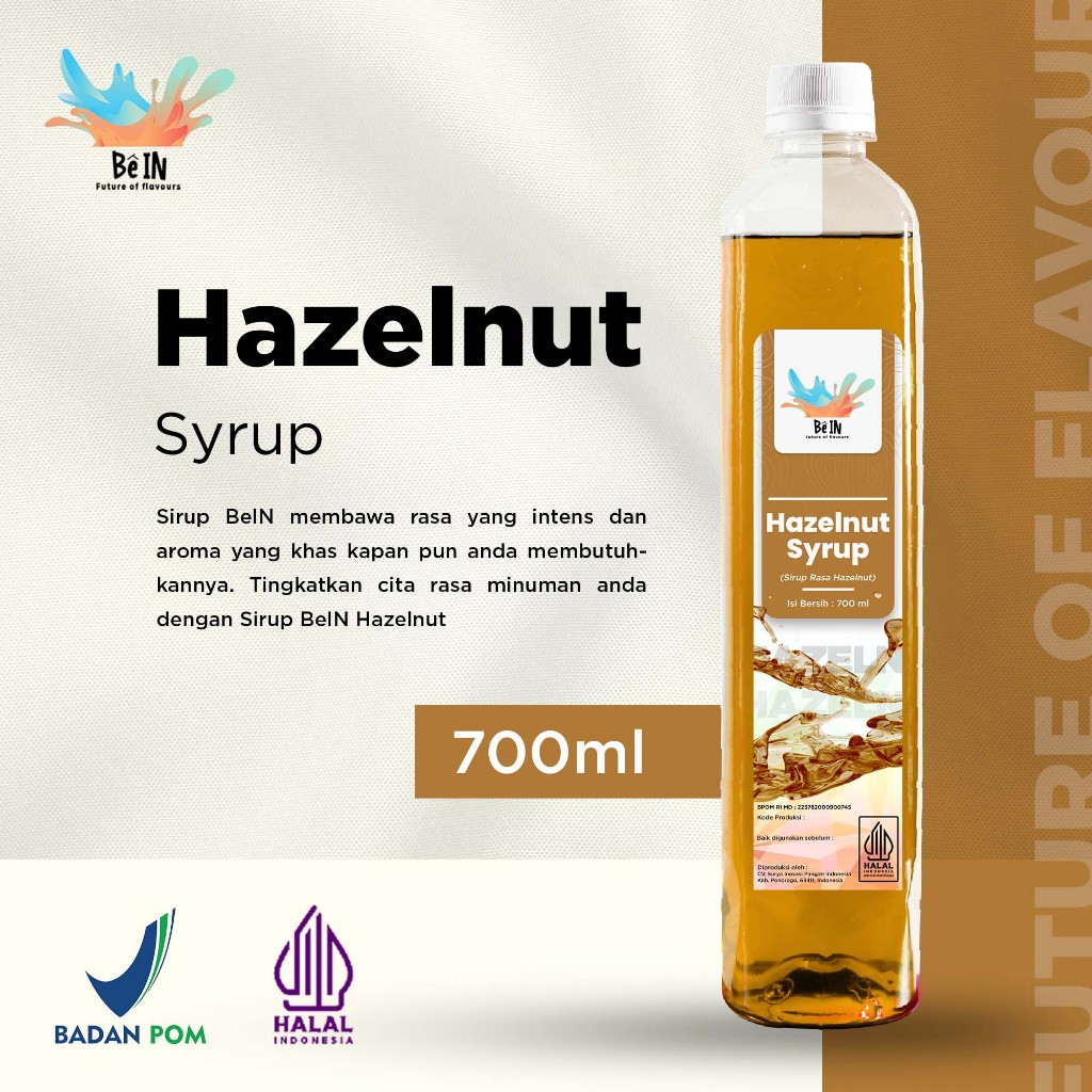 

BeIn Hazelnut Syrup - Sirup Hazelnut 700ml