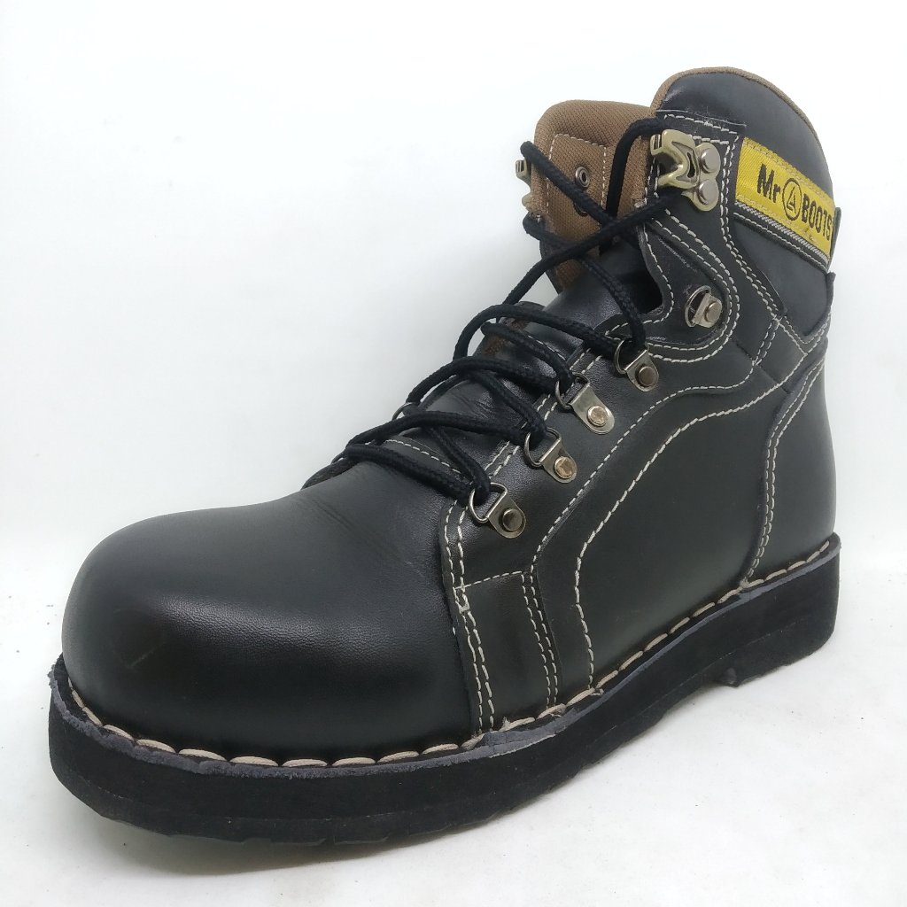 Sepatu pria Safety boots kulit asli Mr.LA Safety Boots Series original Leather