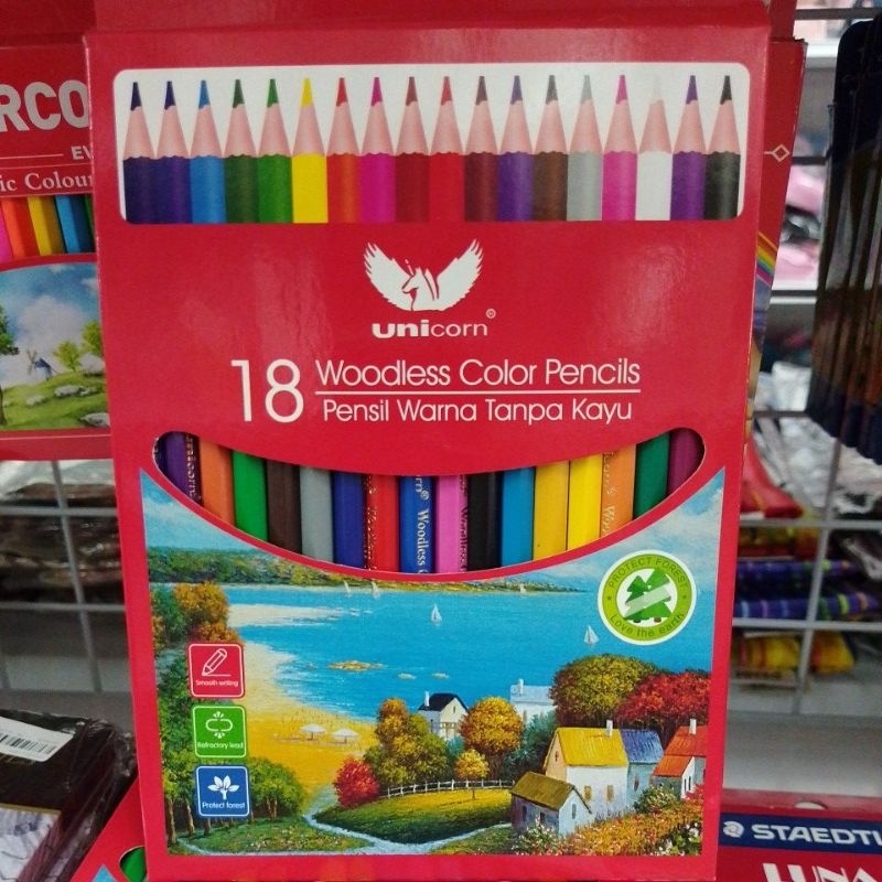 

PENSIL WARNA UNICORN PSW 18WARNA CP-2018