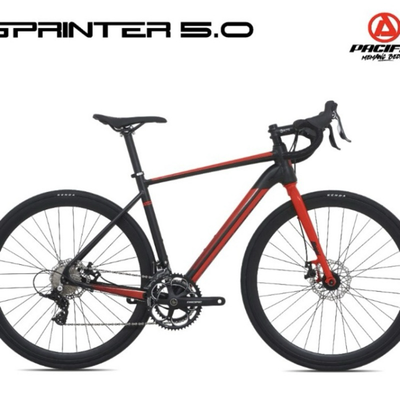 Sepeda Balap Roadbike Pacific Sprinter 5.0 Alloy 2 x 10 Speed Disc Brake New