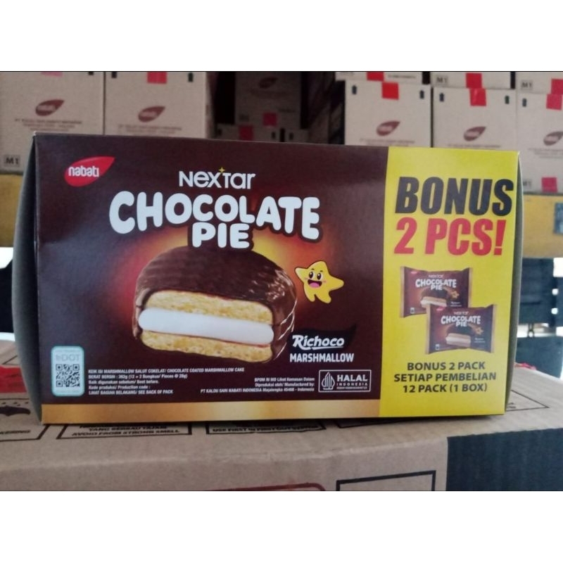 

NEXTAR CHOCOLATE PIE NETTO 12 PCS BONUS 2 PCS