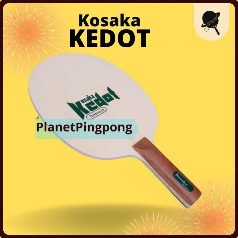 KODE B1J Kosaka Kedot kayu bet pingpong tenis meja bertahan 1 lapis carbon defensive