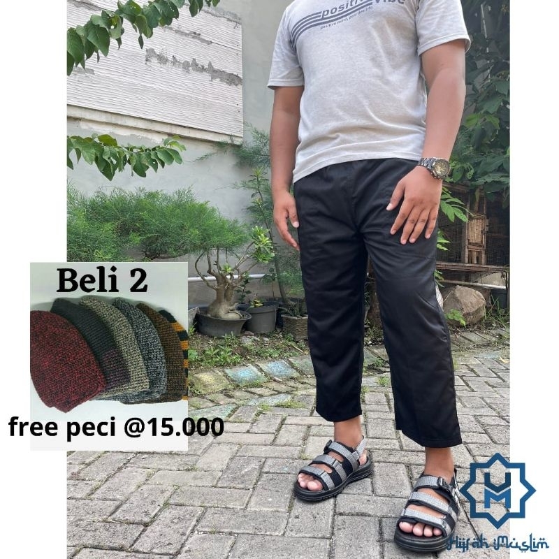 Sirwal Teuku Wisnu by Hijrah Muslim | celana sirwal pria | celana sirwal dewasa | celana sirwal | si