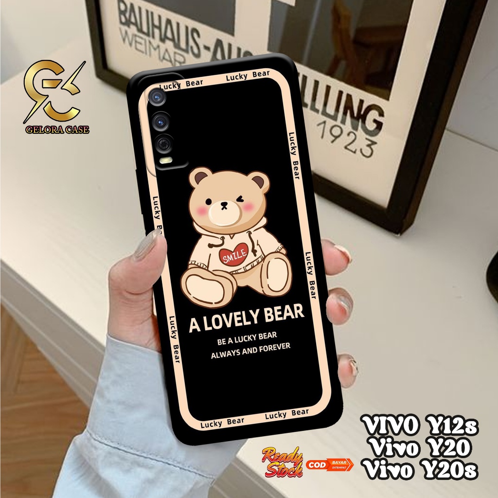 Case Vivo Y12S / Y20 / Y20S - geloracase - Casing Vivo Y12S Vivo Y20 Vivo Y20S - Motif case Bear - V