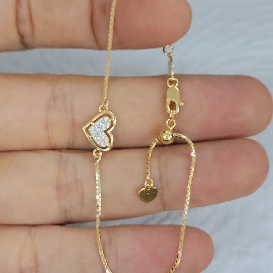 gelang italy santa model mata ad serut love emas 70% 700 70 % 16k