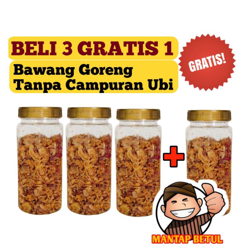 

[TERMURAH BELI 3 GRATIS 1] Bawang Goreng ASLI Crispy Tanpa Pengawet Tanpa MSG Bisa COD