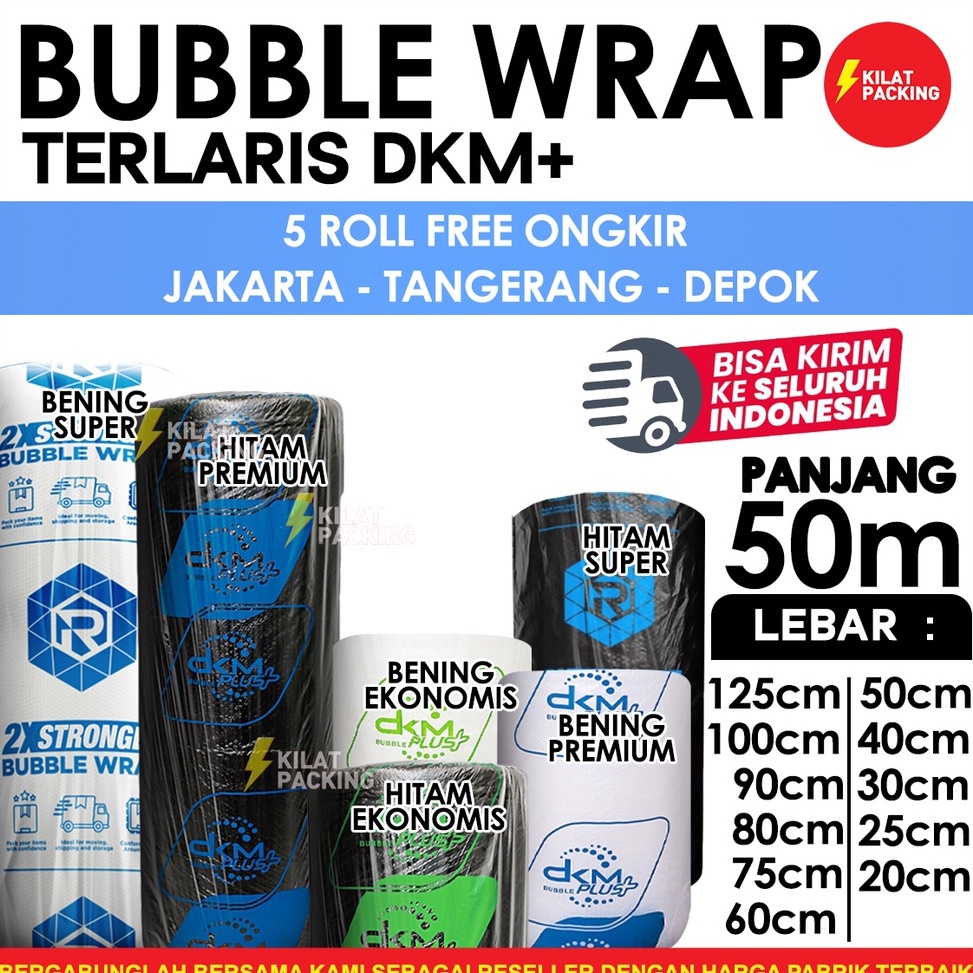 

Wow banget Bubble Wrap DKM Plus Premium Quality Termurah Plastik Bubble Wrap Packing Online Shop Per Roll