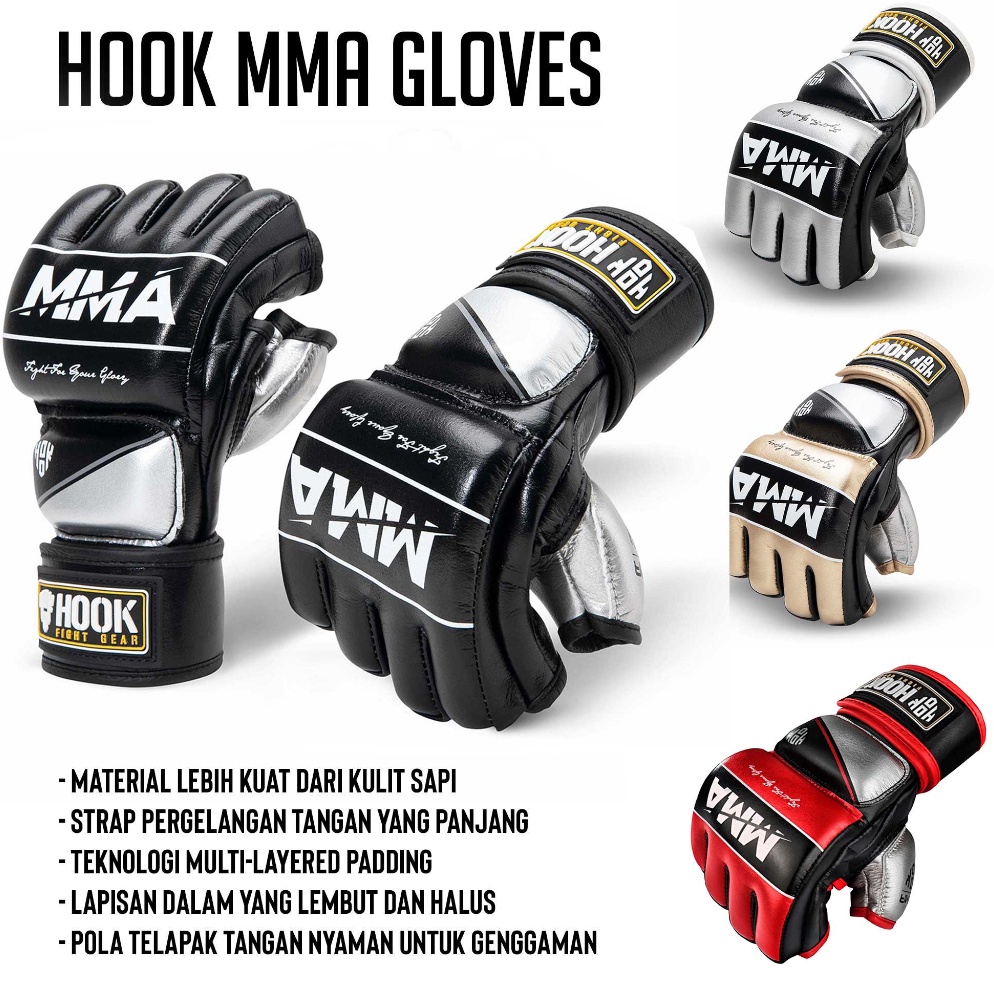 KODE E9A Sarung Tinju MMA Hook Sarung Tangan MMA Mma Gloves  Sarung MMA Sarung Tangan MMA UFC Sarung