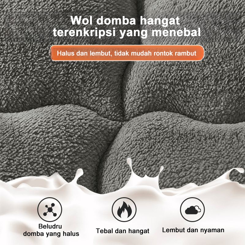 AQW Kasur Lantai Berkualitas Tinggi Kasur Kulit Domba Kasur Lipat Tebal Dan Super Lembut Ukuran