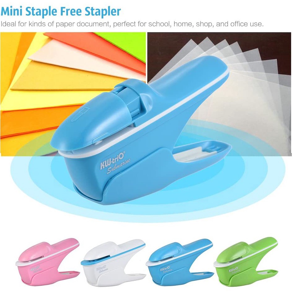 

KODE E87J Magic Stapler KWtrio 5299 Stapless Stapler Unik Tanpa Isi 4 WARNA PILIHAN