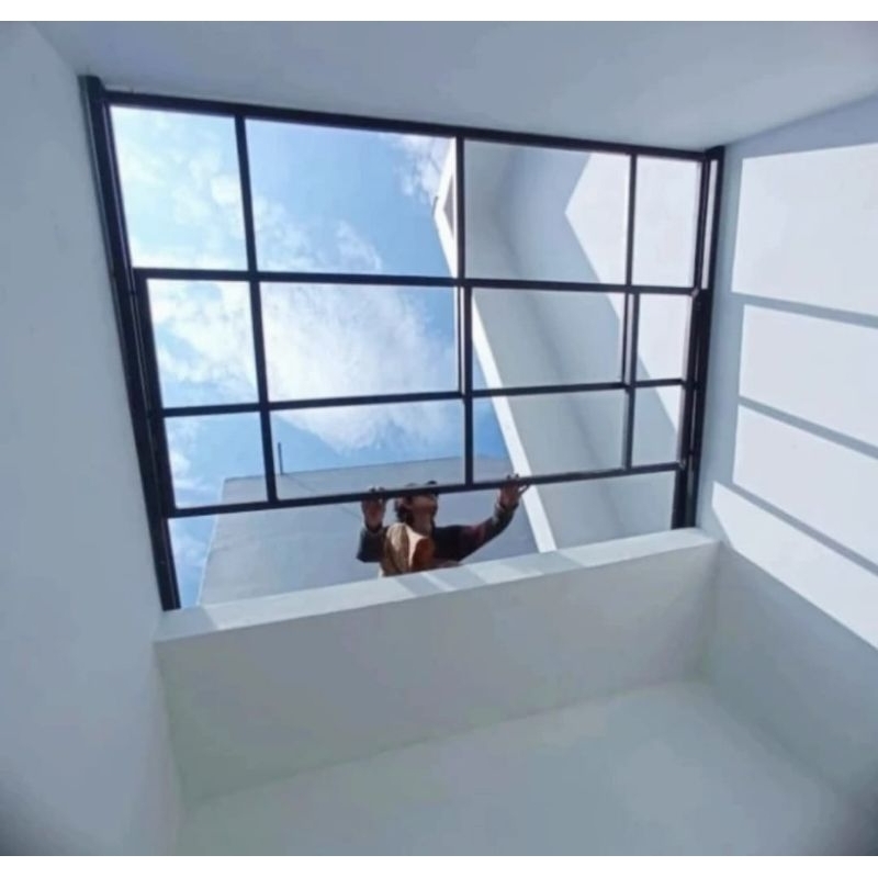 Kanopi Sliding Manual Bahan Baja Ringan Atap Solarflat 1,2 mm - 3 mm Termurah Jabodetabek