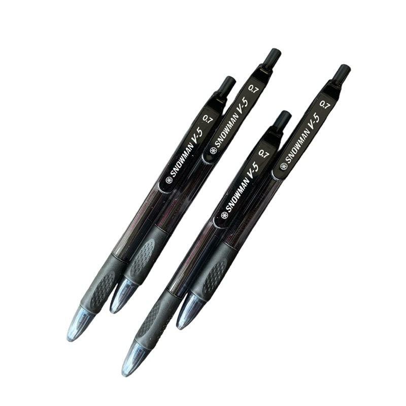 

SNOWMAN V5 Pulpen Tinta Hitam Grosir Murah - Isi 12pcs