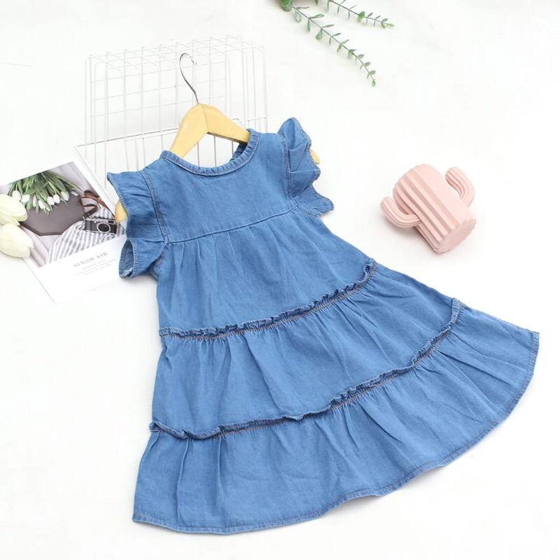 Dress Ruby Dress Jeans Anak 2-5 Tahun Baju Anak Perempuan