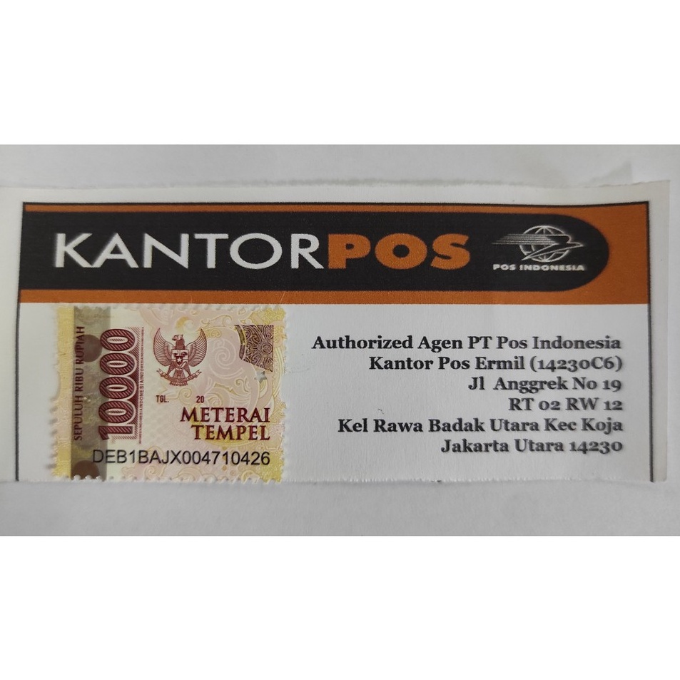 

Harga Max Meterai atau Materai Rp 1 1 PcsKeping