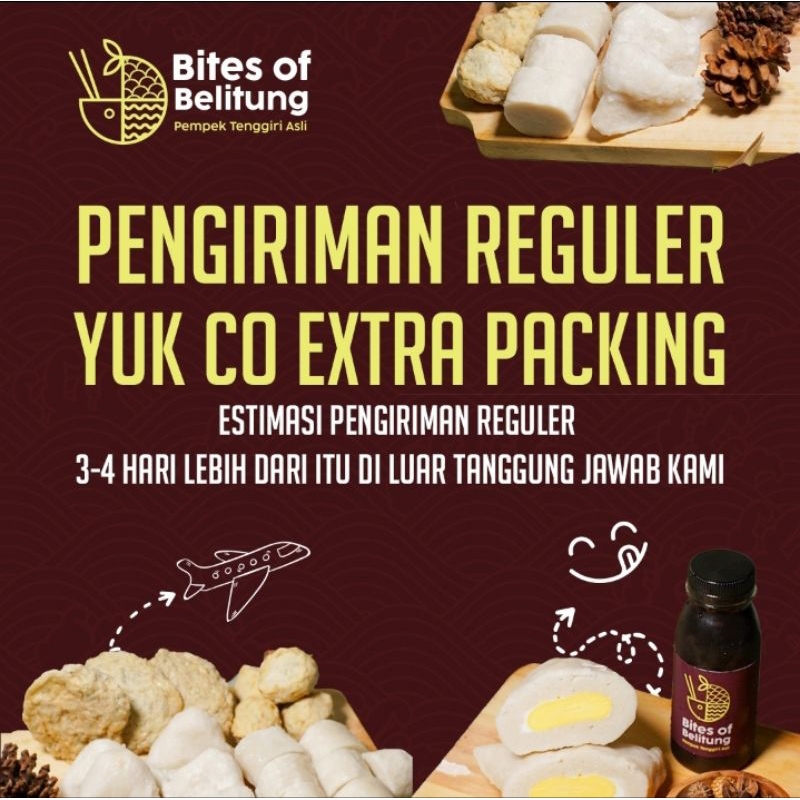 

Pempek Tenggiri Asli Mini Mix 1 Isi 10 Pcs