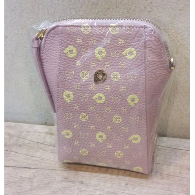 DOMPET HP PAPILLON D1082 TALI PANJANG BABYPINK