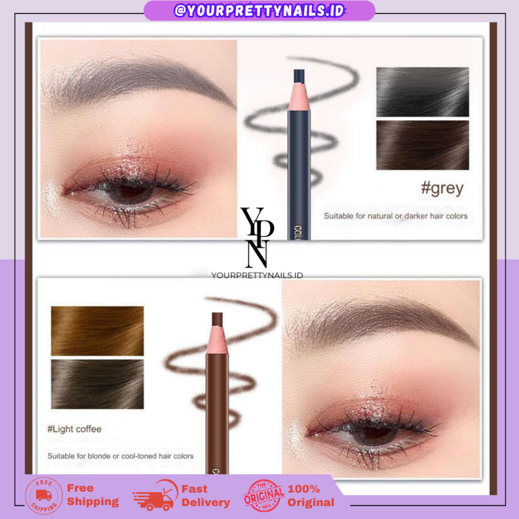 Pensil Alis Benang untuk Sulam Alis Waterproof - Tarik Garis Alis Natural