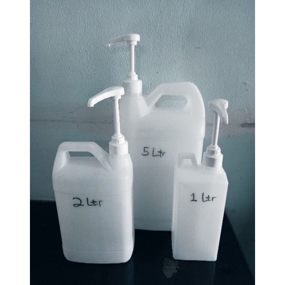 Lagi Tren Satu set  pump  jerigen  1 liter 2 liter dan 5 liter