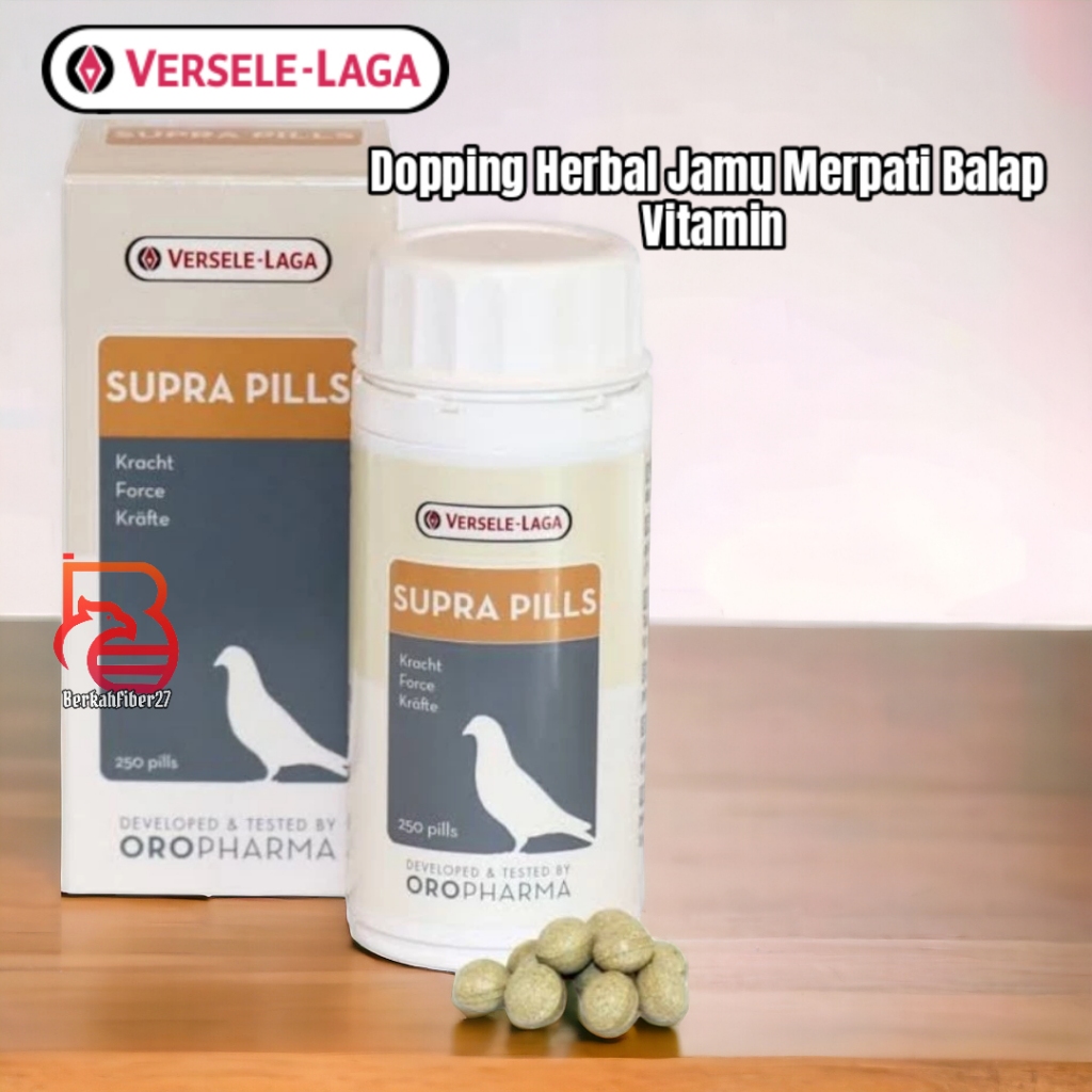 Supra Pills Doping Vitamin Burung Merpati Per 10butir Supra Pil Merpati Pil Supra Versele Laga Impor