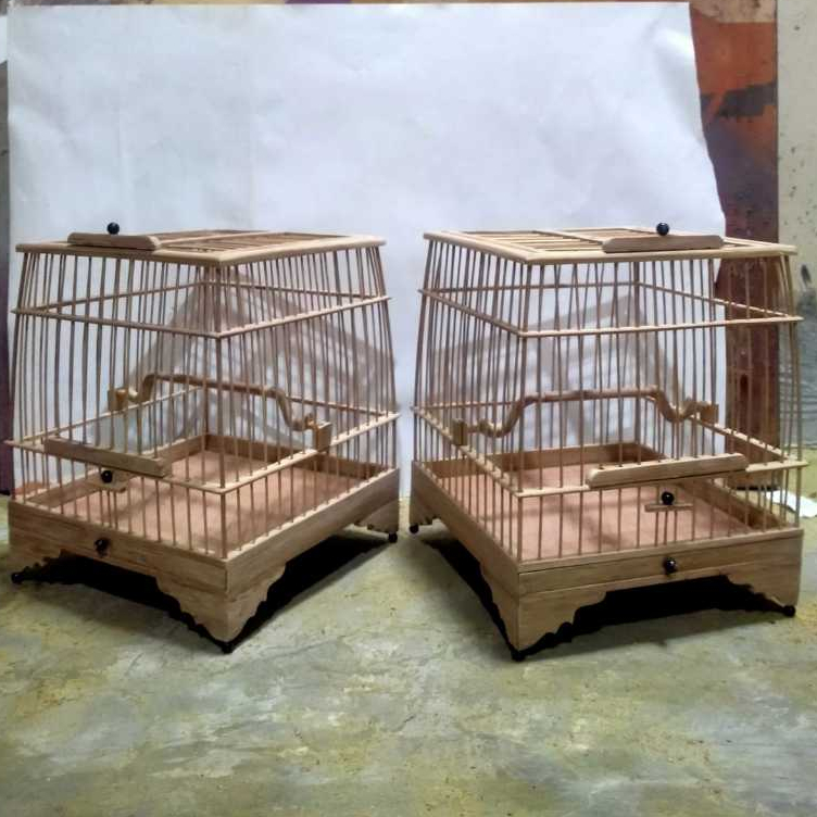 Sangkar Bambu Kecil Ukuran 18 X 18 Cm / Kandang Bambu Ukuran 18 x 18 Cm / Sangkar Cungkok Ukuran 18 