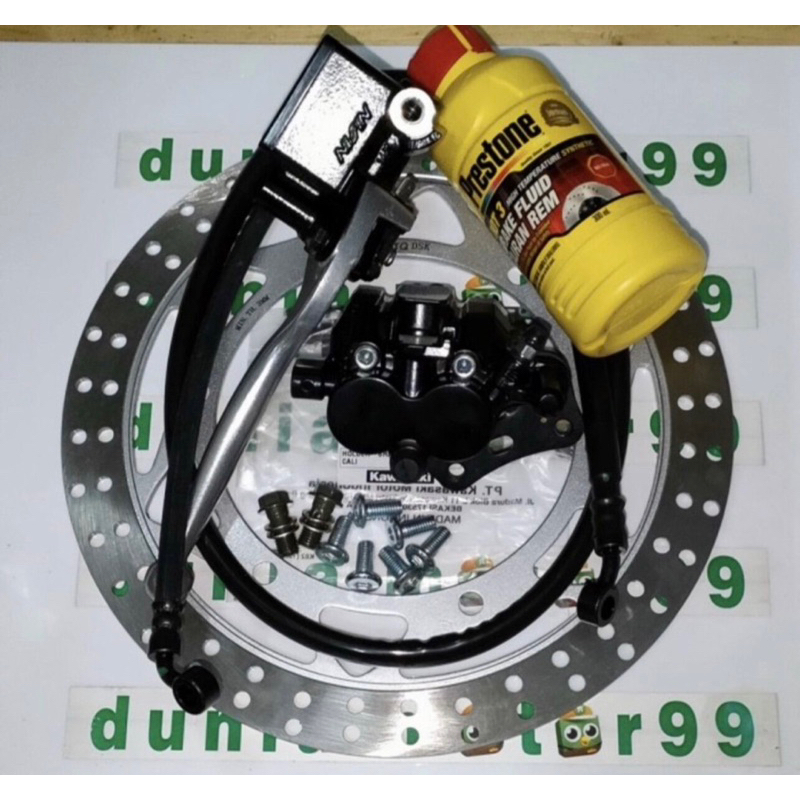 PAKET CAKRAM SET KALIPER DEPAN NINJA R NINJA RR ORIGINAL ASLI KAWASAKI NISSIN