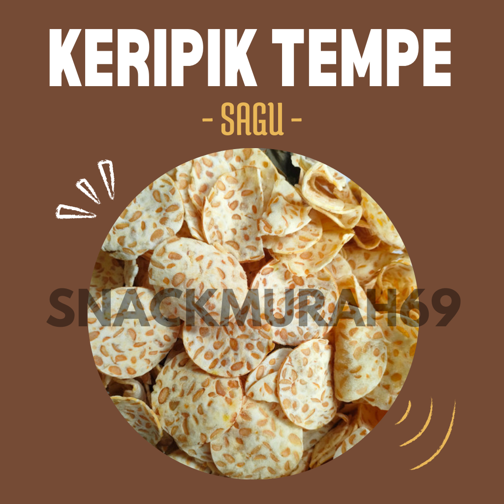 

Keripik Tempe Sagu Original 500 gram Termurah Terenak