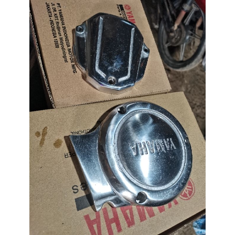TUTUP BLOCK COVER BAK KIRI KANAN RX KING MASTER /2004 CROM POLES COVER BAK KIRI KANAN RX KING TUTUP 
