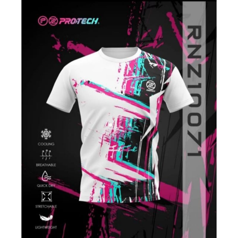 kaos tournamen badminton protech RNZ 10071 original