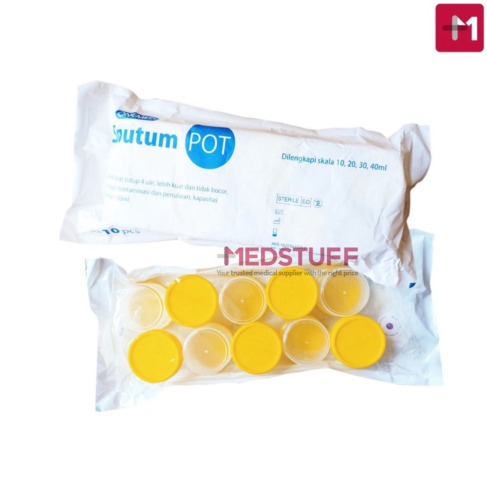 Sangat Nyaman Sputum Pot Steril Pot Sample Dahak