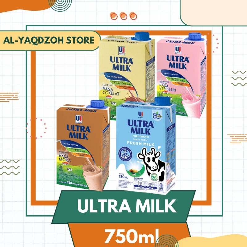 

Ultra Milk | Susu UHT Kotak 750ml | All Variant