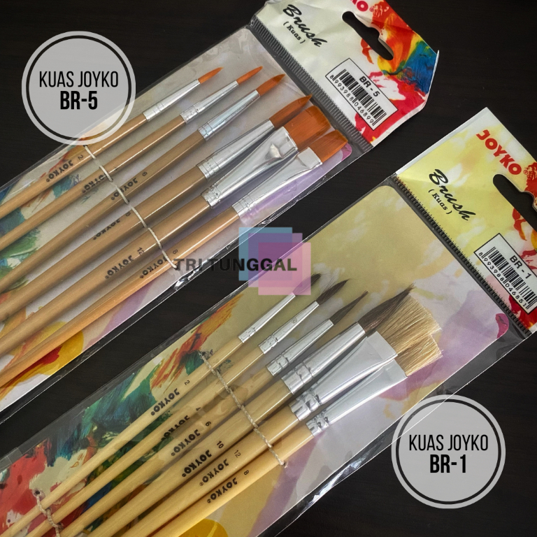 

JOYKO SET BR-1 Brush Kuas Lukis Isi 6 Acrylic Cat Air Minyak Gambar Paint Painting Sapu Flat Round Melukis Kuas Saput Lukisan Kanvas Canvas Pewarna Warna Warni Drawing Kit Perlengkapan Prakarya Kerajinan Craft Crafting Art Seni Kesenian Tri Tunggal Malang