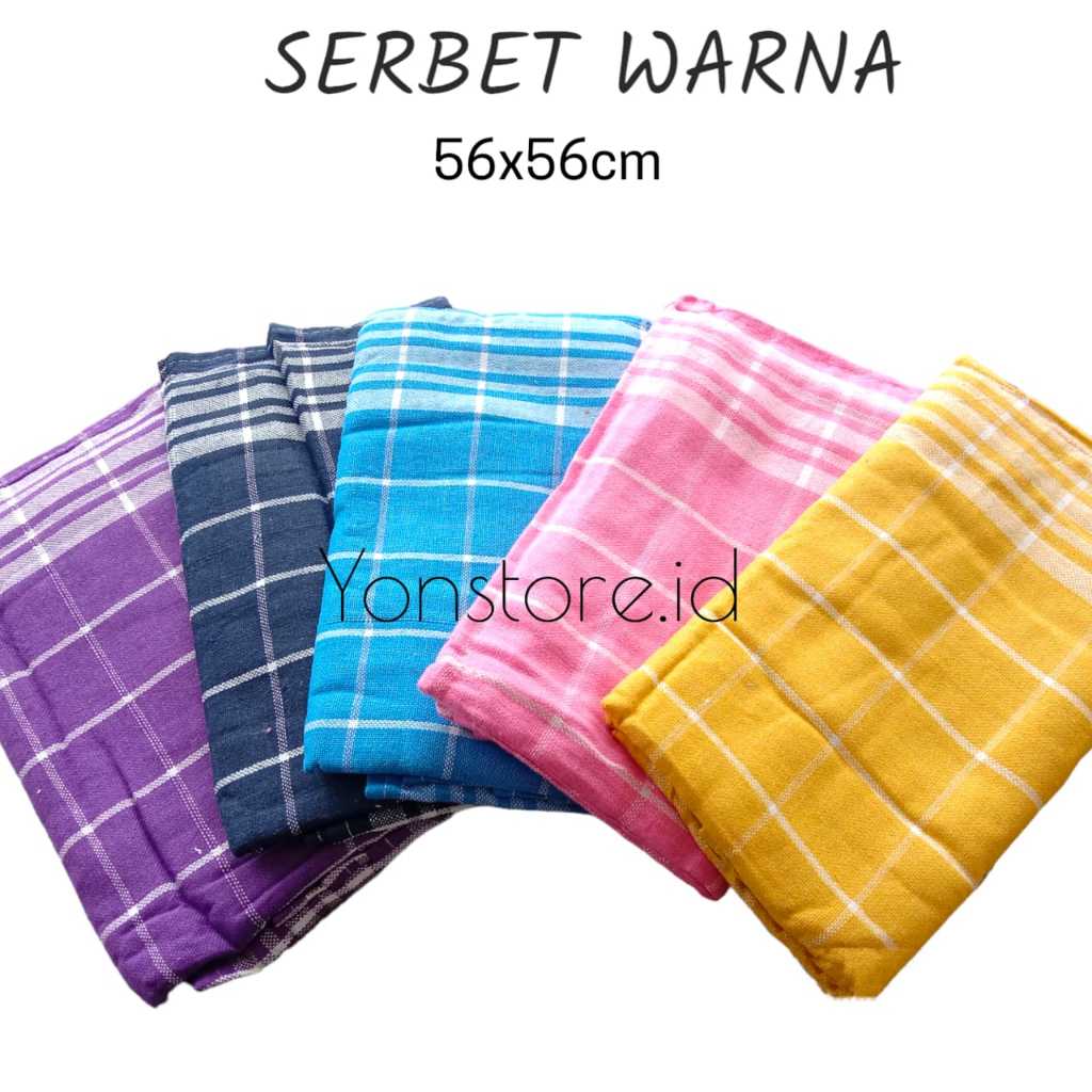 SERBET CAP GUNTING / serbet 1 Lusin 12 Lembar / serbet makan / serbet dapur / serbet  dapur tebal ju
