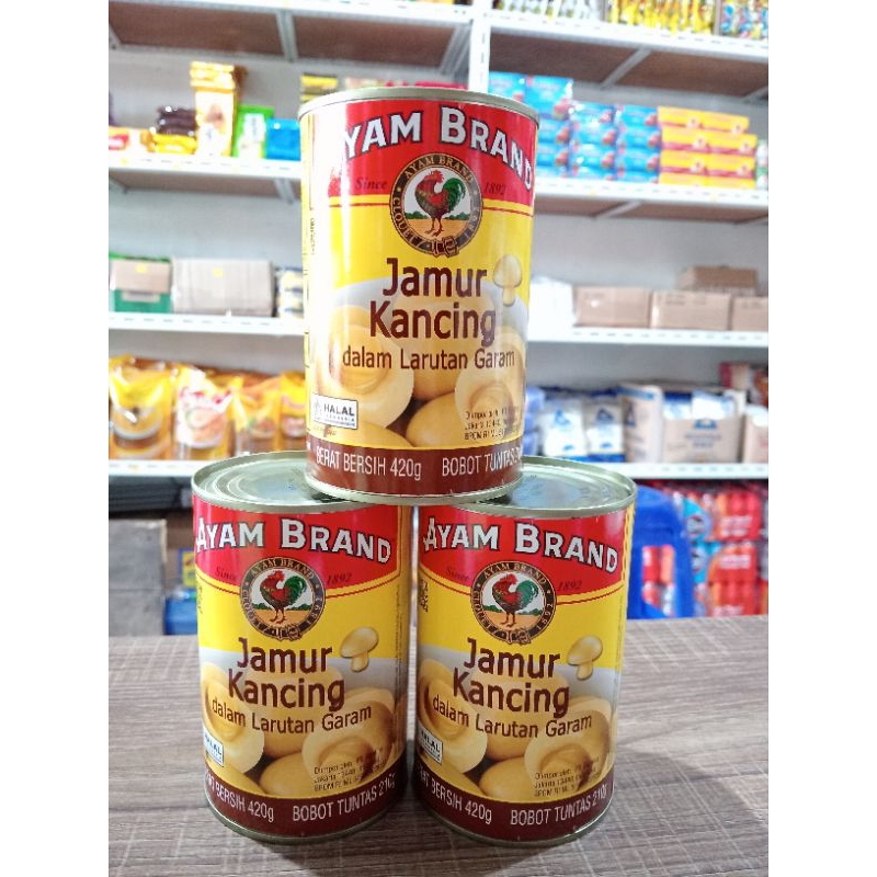 

JAMUR KANCING AYAM BRAND 420GR