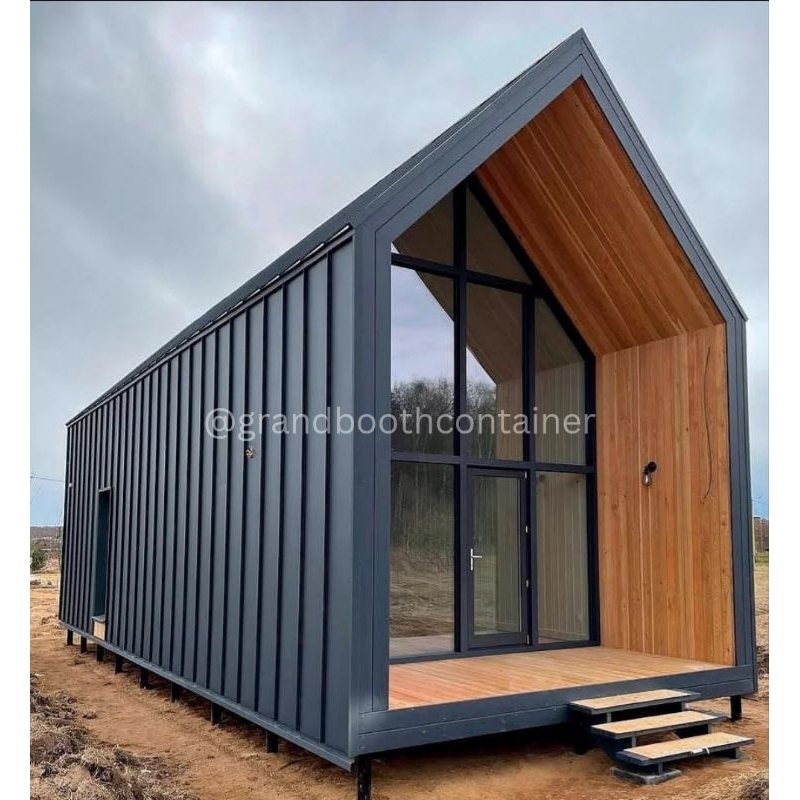 RUMAH CONTAINER CABIN HOMESTAY VILLA GLAMPING SEGITIGA MEZZANINE
