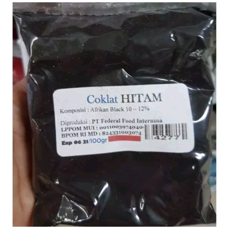 

100gr Coklat Hitam Bubuk/ Black Chocolate Powder