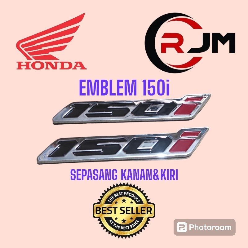 EMBLEM 150i EMBLEM 3D 150i EMBLEM BODY 150i STIKER 3D BODY 150i TAHAN LAMA SEPASANG